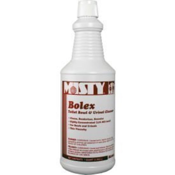 Amrep Misty® Bolex Toilet Bowl & Urinal Cleaner - Quart Bottle, 12 Bottles/Case - 1038799 1038799